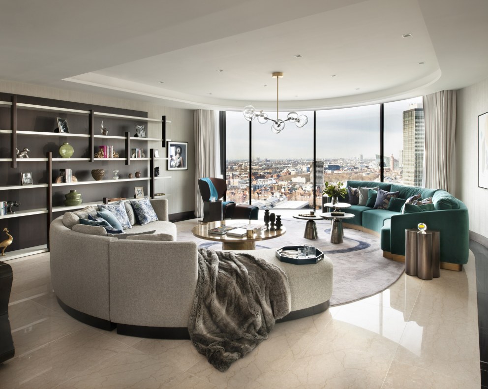 Corniche Penthouse C | Living space | Interior Designers